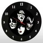 Relógio de Parede - Kiss - em Disco de Vinil - Mr. Rock - Hard Rock