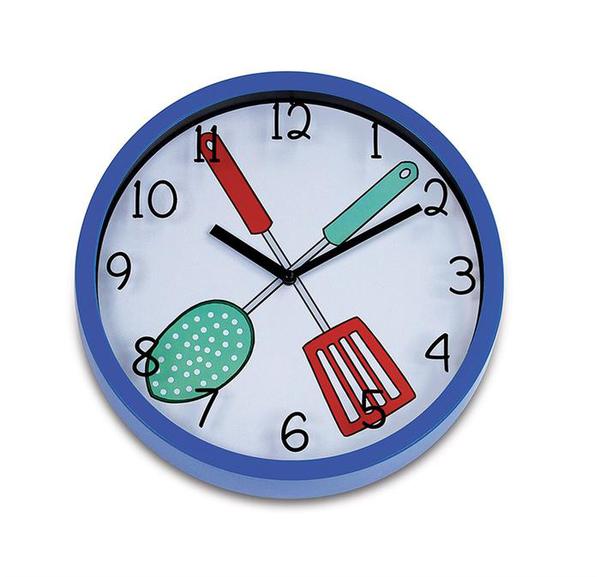 Relógio de Parede Kitchen I 25cm Azul Ricaelle EG6910A-HF70