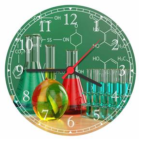 Relógio de Parede Laboratório Ciências Química