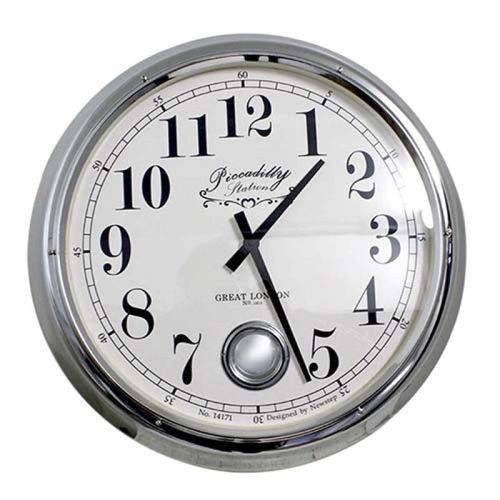 Relógio de Parede Louise Silver Goodsbr 60x60x13cm