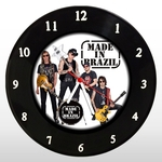 Relógio de Parede - Made in Brazil - em Disco de Vinil - Mr. Rock - Pop