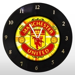Relógio de Parede - Manchester United - em Disco de Vinil - Mr. Rock – Premier League