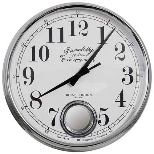 Relógio de Parede Marie Silver Goodsbr 37x37x13cm