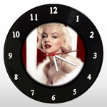 Relógio de Parede - Marilyn Monroe - em Disco de Vinil - Mr. Rock - Cinema Retrô