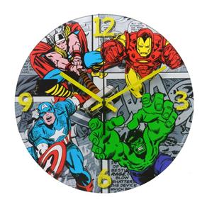 Relógio de Parede Marvel Comics 30cm - Cinza
