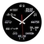 Relógio de parede Matemática Equation Modern projeto da novidade Art relógio original Decoração Quartz Needles criativa