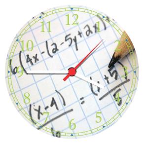 Relógio de Parede Matemática Licenciaturas Fórmulas