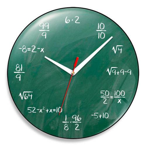 Relógio de Parede Matemático