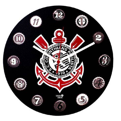 Relógio de Parede Mdf 30x30 - Corinthians