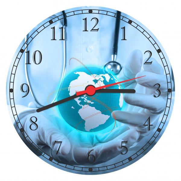 Relógio de Parede Medicina Médicos Consultórios Cérebro Sala - Vital Quadros