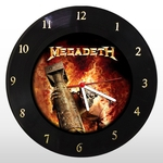 Relógio de Parede - Megadeth - em Disco de Vinil - Mr. Rock – Heavy Metal