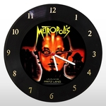 Relógio de Parede - Metropolis Fritz Lang - em Disco de Vinil - Mr. Rock - Cinema Vintage