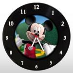 Relógio de Parede - Mickey Mouse - em Disco de Vinil - Mr. Rock - Disney