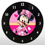 Relógio de Parede - Minnie - em Disco de Vinil - Mr. Rock - Disney