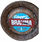 Relógio De Parede - Mod. Tampa De Barril - Brahma Chopp