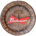 Relógio De Parede - Mod. Tampa De Barril - Budweiser