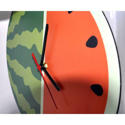 Relógio de Parede Modelo Melancia para Cozinha 35 Cm