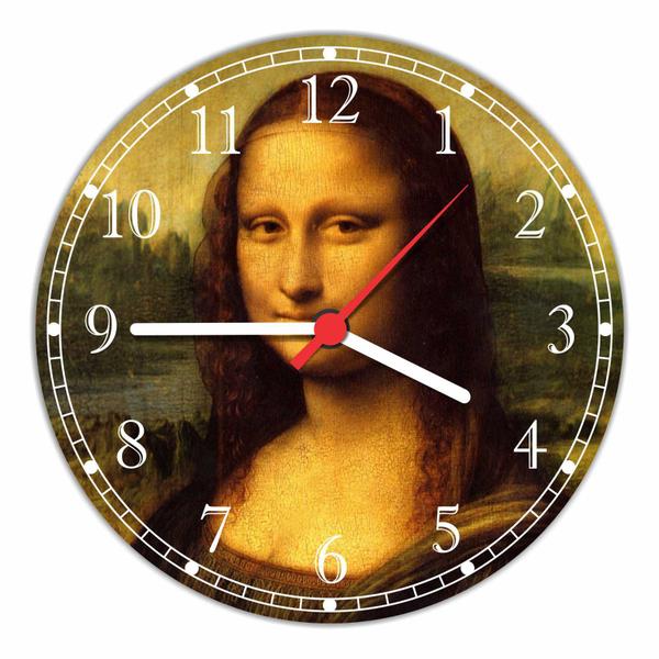 Relógio de Parede Mona Lisa Decoração Quartz - Vital Quadros