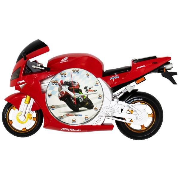 Relógio de Parede Moto CBR Vermelho Motociclismo - Wp Connect