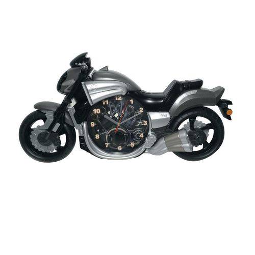 Relógio de Parede Moto Cinza 58cm Nataluz