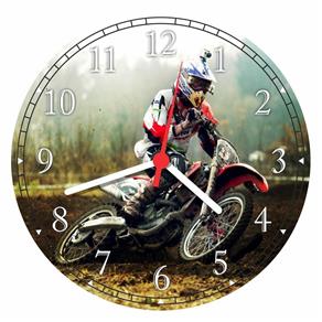 Relógio de Parede Motos Motocross Rally