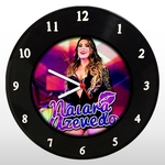 Relógio de Parede - Naiara Azevedo - em Disco de Vinil - Mr. Rock - Sertanejo