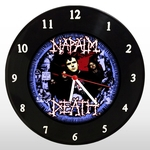 Relógio de Parede - Napalm Death - em Disco de Vinil - Mr. Rock – Death Metal