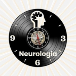 Relógio de Parede Neurologia Medicina Profisssões Disco Vinil