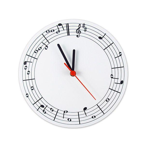 Relógio de Parede Notas Musicais - Fabrica Geek