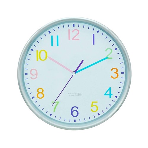 Relógio de Parede Números Coloridos Ø 30cm