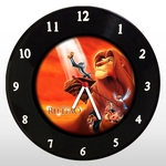 Relógio de Parede - O Rei Leão - em Disco de Vinil - Mr. Rock - Disney