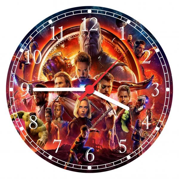 Relógio de Parede os Vingadores Avengers Super Heróis Decorar - Vital Quadros