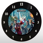 Relógio de Parede - Os Vingadores - em Disco de Vinil - Mr. Rock - Marvel Comics