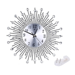 Relógio de parede Oversize Grande Art Flor criativa Diamante Relógio de parede Modern 3D