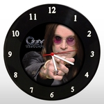 Relógio de Parede - Ozzy Osbourne - em Disco de Vinil - Mr. Rock – Heavy Metal