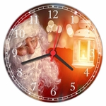 Relógio de Parede Papai Noel Natal Presentes Arte Decoração
