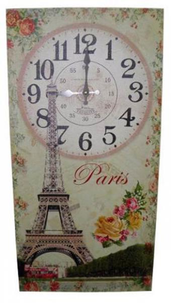 Relogio de Parede para Decoracao Retro Paris Vintage - Braslu