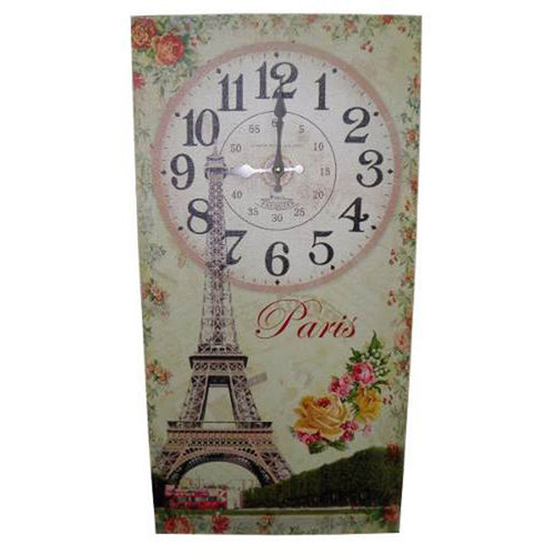 Relogio de Parede para Decoracao Retro Paris Vintage