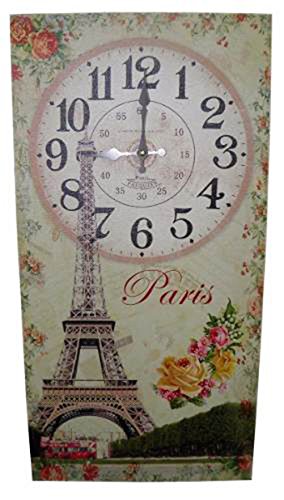 Relogio de Parede para Decoracao Retro Paris Vintage