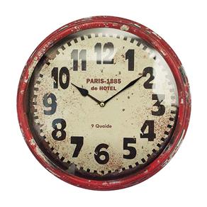 Relógio de Parede Paris 1885 em Ferro Oldway - 33x33 Cm