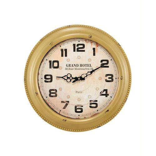 Relógio de Parede Paris 5461 44cm Amarelo