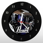 Relógio de Parede - Pearl Drums - em Disco de Vinil - Mr. Rock - Marca