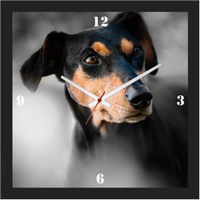 Relógio de Parede Personalizado Cachorro Pinscher 30x30cm