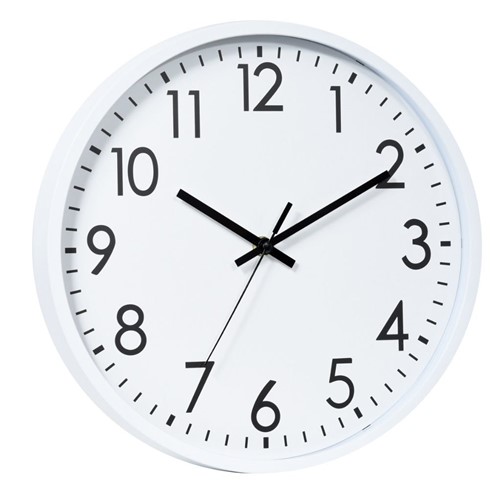 Relógio de Parede Plástico Branco 20X20Cm - Urban
