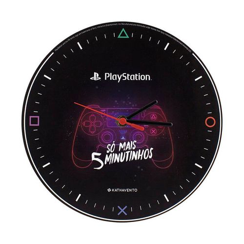 Relógio de Parede Playstation Clássico Retrô