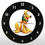 Relógio de Parede - Pluto - em Disco de Vinil - Mr. Rock - Mickey - Disney