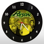 Relógio de Parede - Poison - em Disco de Vinil - Mr. Rock – Heavy Metal