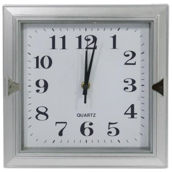 Relógio de Parede Quadrado Quartz 25cm - Centro Oeste - C.o