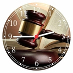 Relógio De Parede Quartz Advogado Direito Casa Escritório Arte e Decoração 01