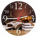 Relógio De Parede Quartz Advogado Direito Casa Escritório Arte e Decoração 03